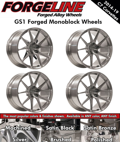 2014-19 Corvette Forgeline GS1 1-Piece Forged Monoblock Wheels