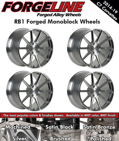 2014-19 Corvette Forgeline RB1 1-Piece Forged Monoblock Wheels