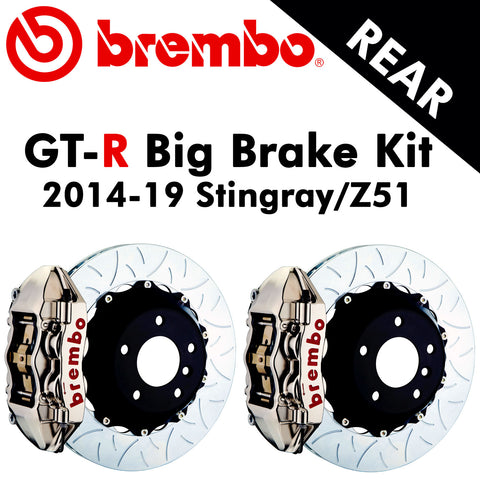 2014-19 Corvette Stingray/Z51 Brembo GT-R Rear Big Brake Kit