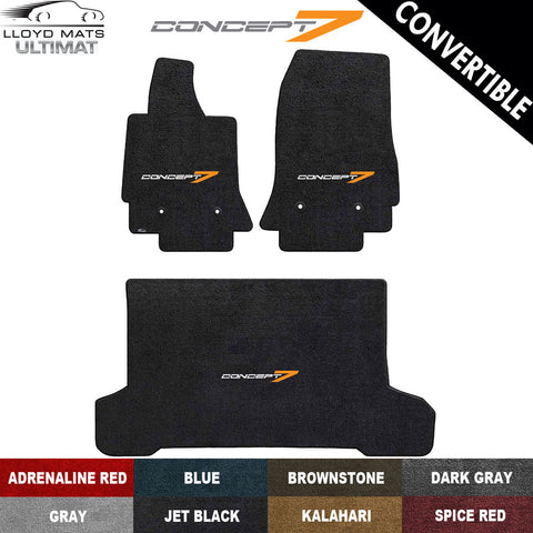 2014-19 Corvette Convertible Concept7 Lloyd Ultimat Floor & Cargo Mat Set (8 Colors)