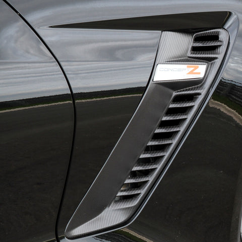 2015-19 Corvette Z06 ConceptZ Carbon Fiber Fender Gill Set (2 Variations)