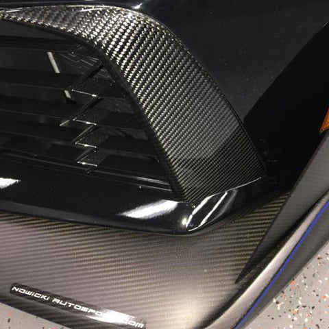 2019 Corvette ZR1 ConceptZR Carbon Fiber Front Fascia Inserts (2 Variations)