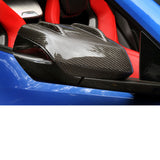 2020-23 Corvette C8 Concept8 Carbon Fiber Mirror Caps