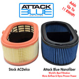 2020-24 C8 Corvette Attack Blue Dry Nanofiber Performance Air Filter (Drop ships in approx. 2-3 weeks)