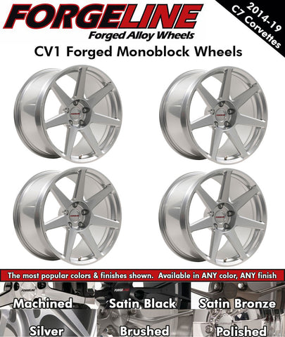 2014-19 Corvette Forgeline CV1 1-Piece Forged Monoblock Wheels