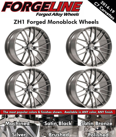 2014-19 Corvette Forgeline ZH1 1-Piece Forged Monoblock Wheels