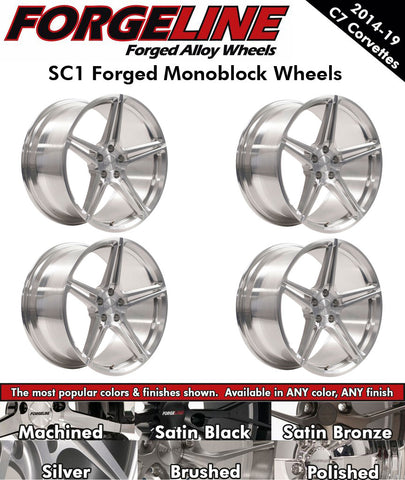 2014-19 Corvette Forgeline SC1 1-Piece Forged Monoblock Wheels
