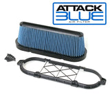 2009-2013 Corvette ZR1 LS9 Attack Blue Performance Air Filter w/GM Brace - Nowicki Autosport