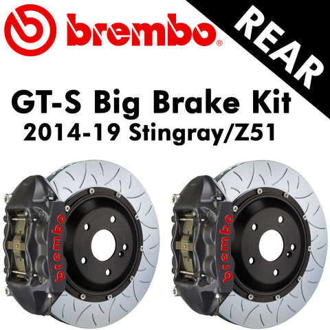 2014-19 Corvette Stingray/Z51 Brembo GT-S Rear Big Brake Kit