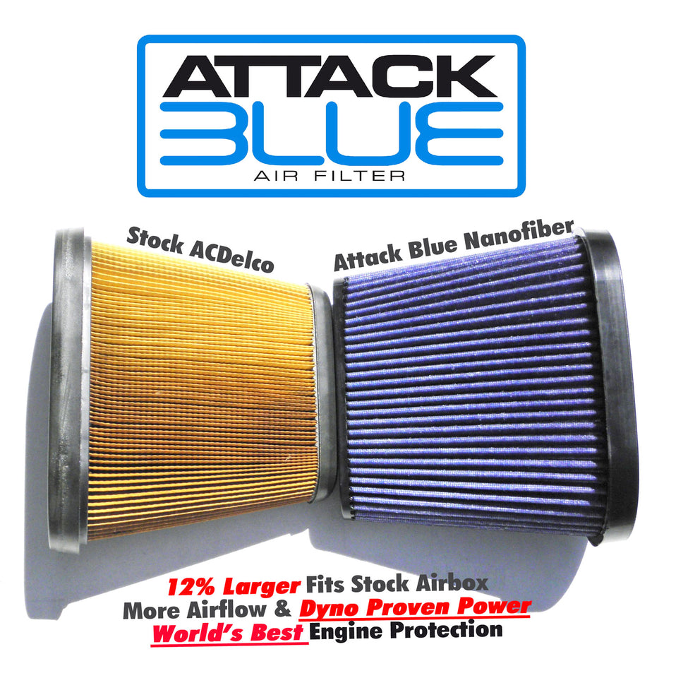 aimi　0507 2014-19 C7 Corvette Attack Blue Dry Nanofiber Performance Air