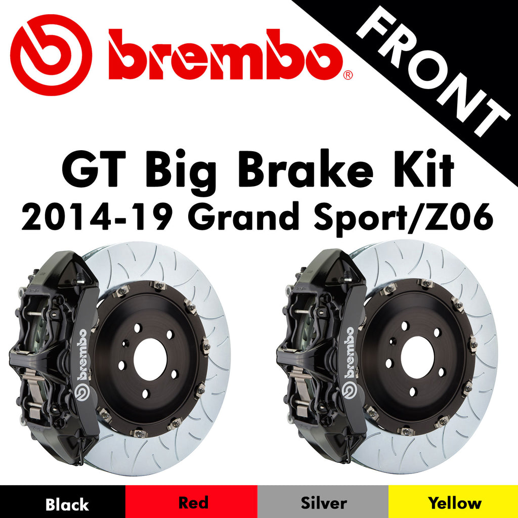 2014-19 Corvette Grand Sport/Z06 Brembo GT Front Big Brake Kit (4 Colo ...