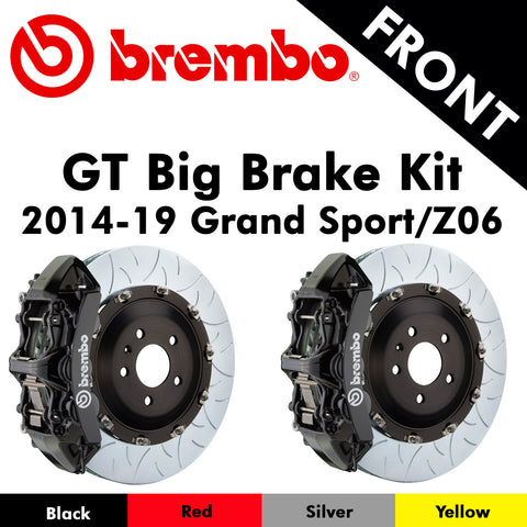 2014-19 Corvette Grand Sport/Z06 Brembo GT Front Big Brake Kit (4 Colors)