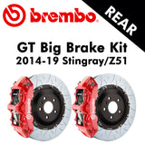 2014-19 Corvette Stingray/Z51 Brembo GT Rear Big Brake Kit (4 Colors) - Nowicki Autosport