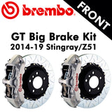 2014-19 Corvette Stingray/Z51 Brembo GT Front Big Brake Kit (4 Colors) - Nowicki Autosport