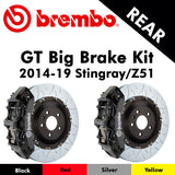 2014-19 Corvette Stingray/Z51 Brembo GT Rear Big Brake Kit (4 Colors) - Nowicki Autosport