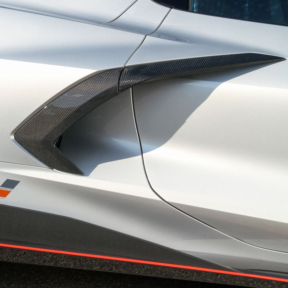 2020-2026 Corvette Concept8 Carbon Fiber Door Boomerangs (Ships in