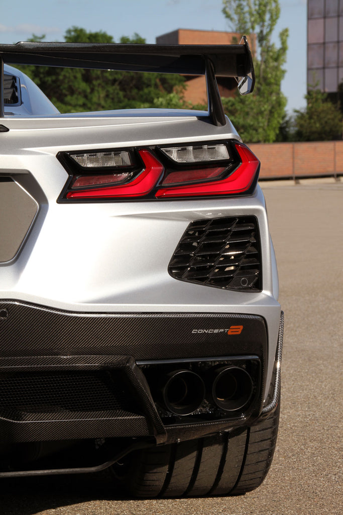 Corvette Concept Rear 2020-24 Corvette Concept8 Carbon Fiber Rear Diffuser (In Stock ...