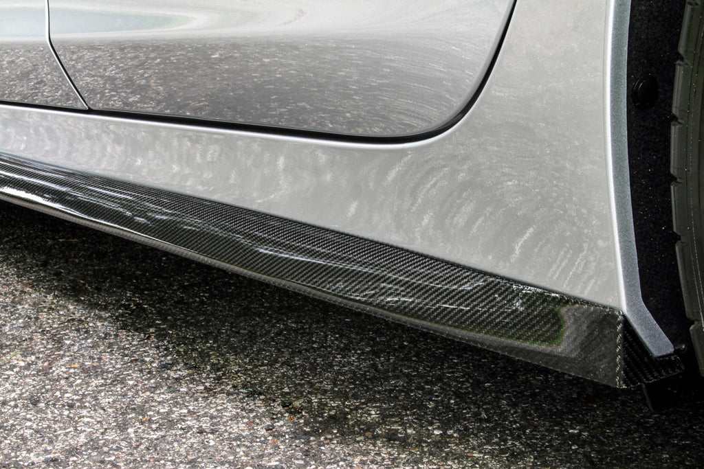 thumbnail image 2 of Sleek Style: Carbon Fiber Rocker Panel Trim For Cadillac – 2pc Set W/ 5Yr Warranty 2 of 2