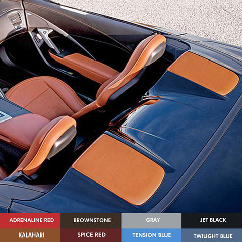 2014-19 Corvette Concept7 Convertible Leather Tonneau Cover Inserts (8 Colors)