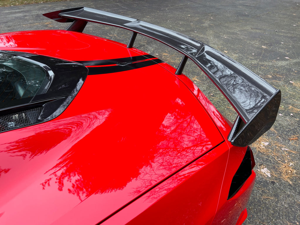 2020-2026 Corvette C8 Concept8 Carbon Fiber High Mount Rear Wing (Ship ...